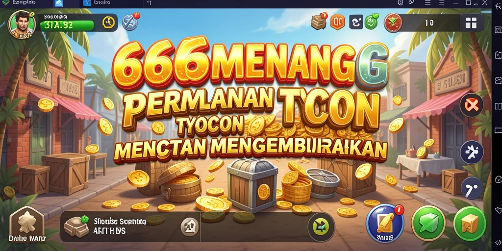 Tangkapan layar utama 666MENANG menunjukkan gameplay Tycoon yang menarik.