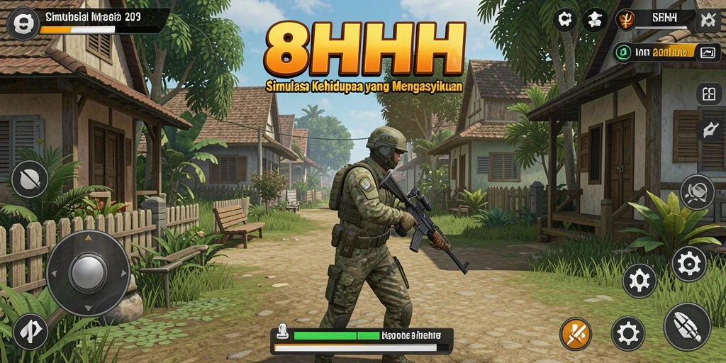 Tampilan gameplay 8HHH yang menarik dan interaktif.