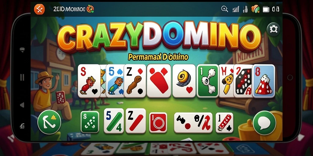 Tampilan seru gameplay <strong>CRAZYDOMINO</strong> dengan aksi seru dan grafis menawan.