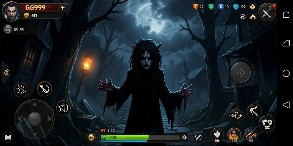 Tangkapan layar menampilkan suasana mencekam dalam gameplay di GG999.
