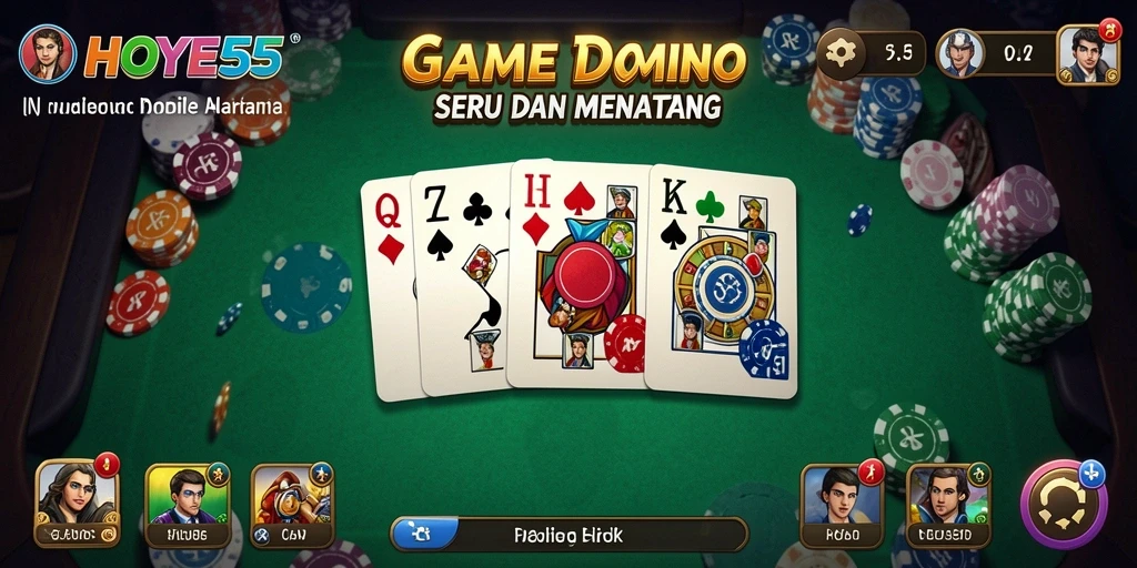 Tampilan gameplay HOYE55 yang seru dan interaktif.