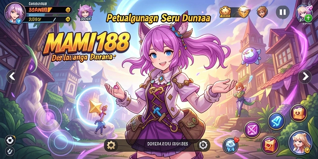 Screenshot MAMI188 menampilkan karakter Anime yang beraksi dalam petualangan seru.