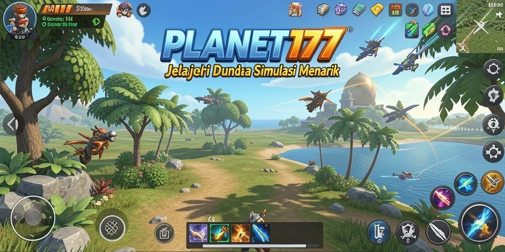 Tampilan gameplay PLANET77 yang menarik dan interaktif.