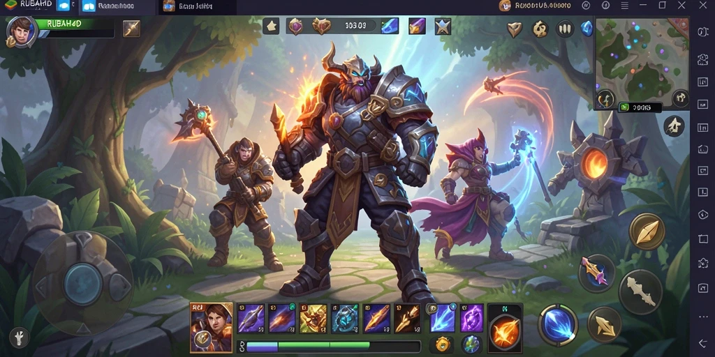 Tampilan aksi seru dalam gameplay ARPG RUBAH4D.