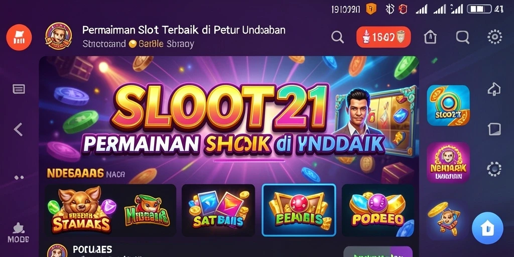 Tampilan gameplay SLOT21 dengan grafik menarik dan fitur bonus.