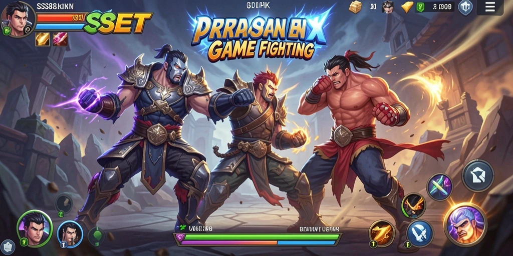 Tangkapan layar menunjukkan pertarungan mendebarkan dalam SS88BET.