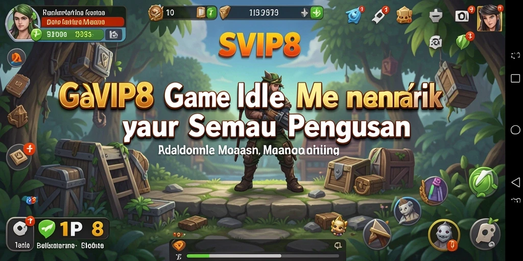 Tampilan gameplay utama SVIP8 dengan elemen Idle yang menarik.