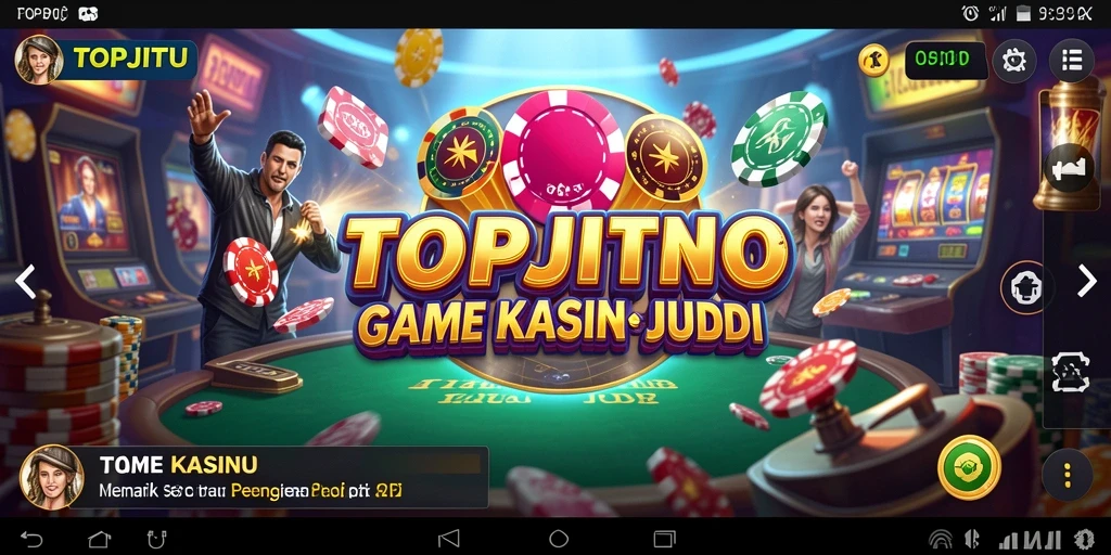 Tampilan tampilan gameplay Kasino yang menarik di TOPJITU.